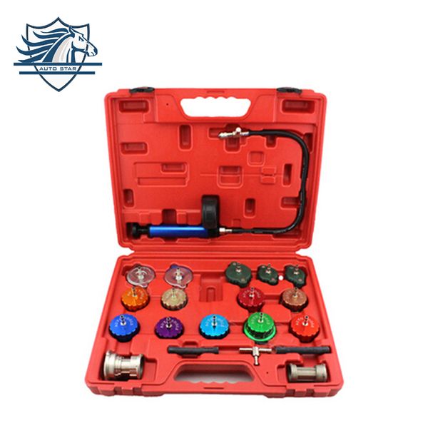 21PCS Универсальный автомобильный радиатор Датчик давления Kit Инструмент для обнаружения утечки автомобиля Автоматическая система охлаждения Система охлаждения Автоматическая система очистки вакуума
21PCS Универсальный автомобильный радиатор Датчик давления Kit Инструмент для обнаружения утечки автомобиля Автоматическая система охлаждения Система охлаждения Автоматическая система очистки вакуума