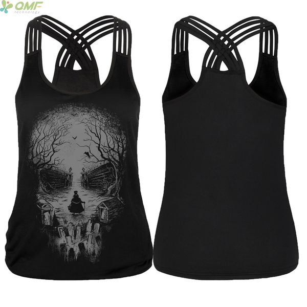 harajuku skulls tank all-match women summer sleeveless shirt workout cross slim non-trace outer vest 2017, White
harajuku skulls tank all-match women summer sleeveless shirt workout cross slim non-trace outer vest 2017, White