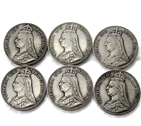 England UK A Set Of (1887-1892) 6pcs silver One Crown Queen Victoria Copy Coin
England UK A Set Of (1887-1892) 6pcs silver One Crown Queen Victoria Copy Coin
