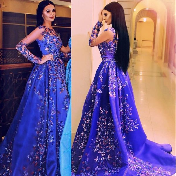 charming long sleeve evening dresses glamorous crystal beads embroidery applique party dress dubai araba robes de soirée prom dress, Black
charming long sleeve evening dresses glamorous crystal beads embroidery applique party dress dubai araba robes de soirée prom dress, Black