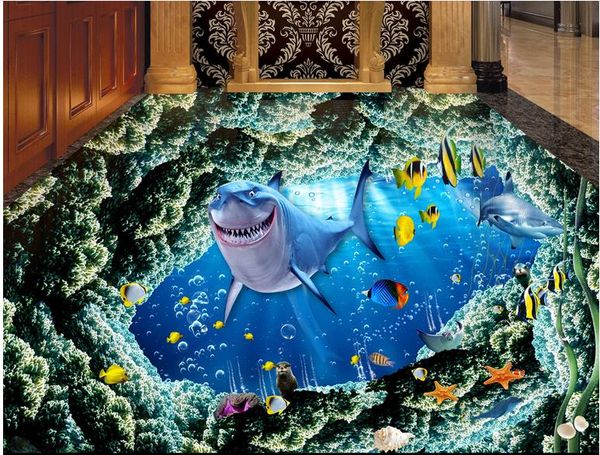 pvc vinyl flooring bathroom modern and beautiful underwater coral shark 3d floor to floor painting
pvc vinyl flooring bathroom modern and beautiful underwater coral shark 3d floor to floor painting