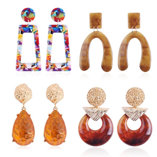 fashion resin acrylic earring for women vintage geometry elegant shiny statement dangle earrings party jewelry gift wholesale, Silver
fashion resin acrylic earring for women vintage geometry elegant shiny statement dangle earrings party jewelry gift wholesale, Silver