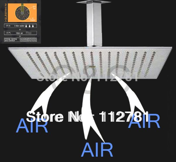 16 inch bathroom rainfall shower head stainless steel(304) brushed nickel with brass arm exclusive air drop technology bd018a
16 inch bathroom rainfall shower head stainless steel(304) brushed nickel with brass arm exclusive air drop technology bd018a