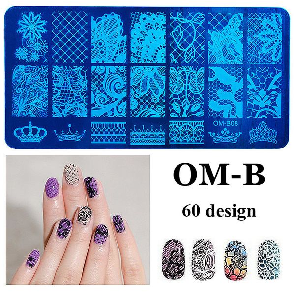 manzilin om-b01-20 new 6x12cm rectangular nail stamping plates flower lace design nail art polish stamp template manicure tools, White
manzilin om-b01-20 new 6x12cm rectangular nail stamping plates flower lace design nail art polish stamp template manicure tools, White