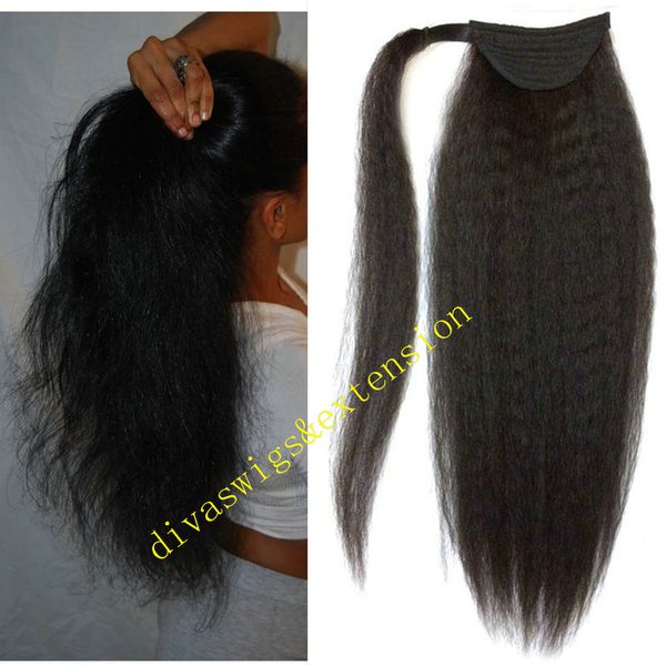 full shine 18 inch one piece kinky straight italian yaki 100g-160g wrap around human hair hair extension natural black ponytail
full shine 18 inch one piece kinky straight italian yaki 100g-160g wrap around human hair hair extension natural black ponytail