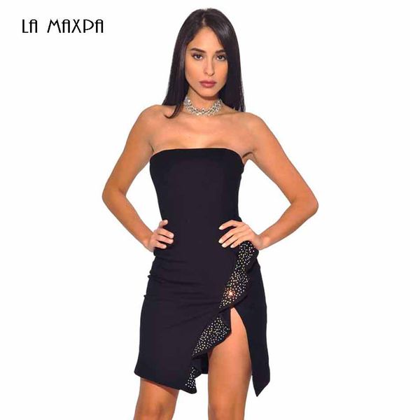 black bandage dress bodycon strapless beaded mini bandage dress club party 2018 summer women's clothing, Black;gray
black bandage dress bodycon strapless beaded mini bandage dress club party 2018 summer women's clothing, Black;gray