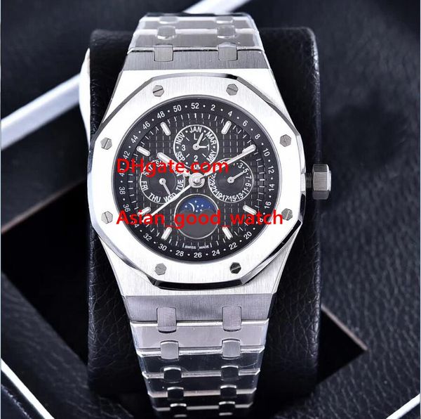 4 style high watch 44mm 26574st.oo.1220st.01 blue dial date mechanical transparent stainless steel bracelet automatic mens watch watch, Slivery;brown
4 style high watch 44mm 26574st.oo.1220st.01 blue dial date mechanical transparent stainless steel bracelet automatic mens watch watch, Slivery;brown