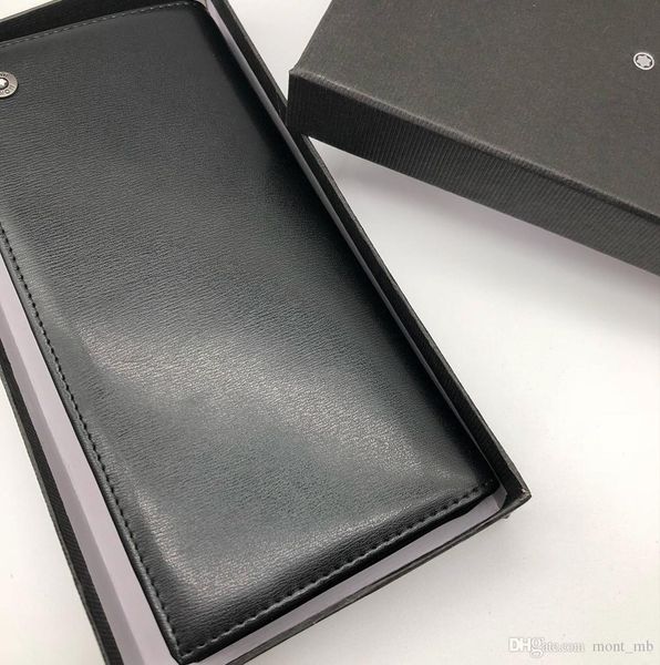 2018 luxury mb leather men's business fashion wallet short wallet mt wallet wallets high end gift box, Red;black