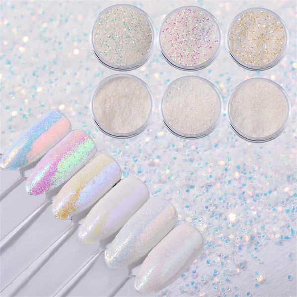 6pcs white holographic aurora nail glitter unicorn powder pigment nail sequins art decors beauty manicure tips diy uv gel, Silver;gold
6pcs white holographic aurora nail glitter unicorn powder pigment nail sequins art decors beauty manicure tips diy uv gel, Silver;gold