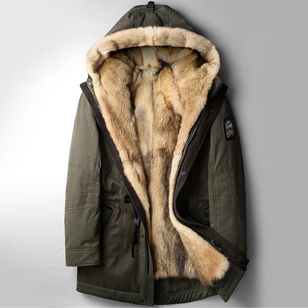 wolf fur coat men winter warm fur coats hooded long style jacket thick real fur coat natural mens winter thermal outerwear, Black;brown
wolf fur coat men winter warm fur coats hooded long style jacket thick real fur coat natural mens winter thermal outerwear, Black;brown