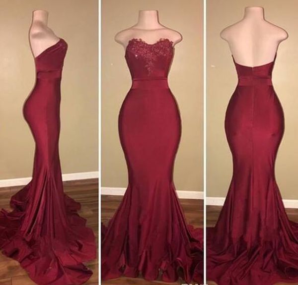 new fashion burgundy prom dresses 2018 mermaid sweetheart backless appliques long evening gowns vestidos de fiesta bridesmaids dress, White;pink
new fashion burgundy prom dresses 2018 mermaid sweetheart backless appliques long evening gowns vestidos de fiesta bridesmaids dress, White;pink