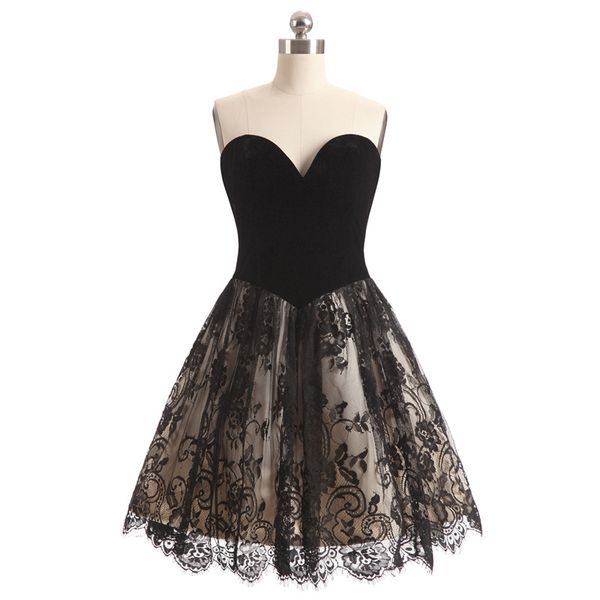 black party dresses lace cocktail dress sweetheart satin with lace cocktail dress 2018 real pictures black,red
black party dresses lace cocktail dress sweetheart satin with lace cocktail dress 2018 real pictures black,red