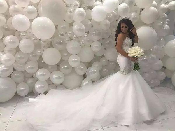 arabic middle east mermaid wedding dresses 2019 sweetheart lace appliqued court train wedding bridal gowns vintage country wedding gowns, White
arabic middle east mermaid wedding dresses 2019 sweetheart lace appliqued court train wedding bridal gowns vintage country wedding gowns, White