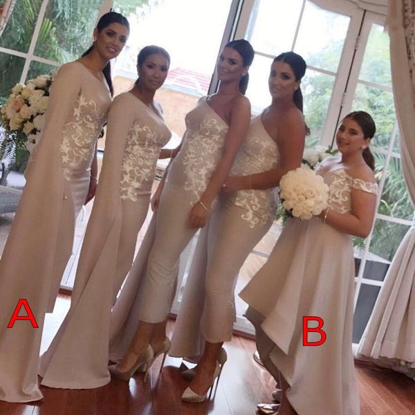 african niegrain new 2019 mermaid bridesmaid dresses one shoulder lace applique maid of honor dress wedding party gowns vestidos de fiesta, White;pink
african niegrain new 2019 mermaid bridesmaid dresses one shoulder lace applique maid of honor dress wedding party gowns vestidos de fiesta, White;pink