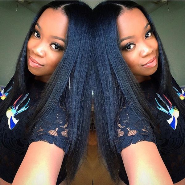 5*4.5'' glueless silk full lace wigs light yaki brazilian virgin hair full lace human hair wigs yaki straight for black women, Black;brown
5*4.5'' glueless silk full lace wigs light yaki brazilian virgin hair full lace human hair wigs yaki straight for black women, Black;brown