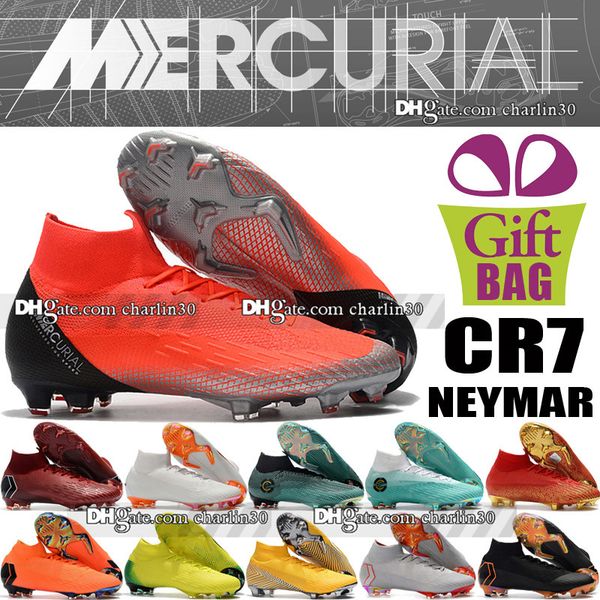New High Tops 2018 Soccer Cleats Socks ACC Mercurial Superfly VI 360 Elite FG Football Boots CR7 Cristiano Ronaldo Neymar JR Soccer Shoes
New High Tops 2018 Soccer Cleats Socks ACC Mercurial Superfly VI 360 Elite FG Football Boots CR7 Cristiano Ronaldo Neymar JR Soccer Shoes
