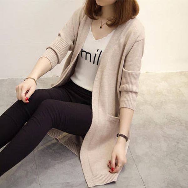 women's sweaters women casual long cardigan female loose oversized jacket knitted jumper 2021 warm autumn winter sweater for girls, White;black
women's sweaters women casual long cardigan female loose oversized jacket knitted jumper 2021 warm autumn winter sweater for girls, White;black