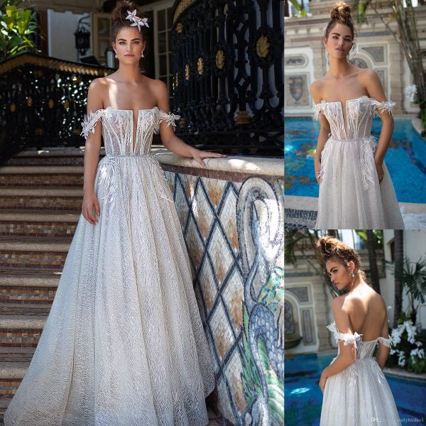 berta 2019 latest wedding dresses off the shoulder sweep train beach bridal gowns vestido de novia custom made wedding dresses, White
berta 2019 latest wedding dresses off the shoulder sweep train beach bridal gowns vestido de novia custom made wedding dresses, White