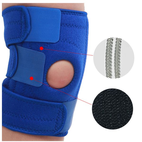outdoor sports four spring knee brace protectors bandage elastic hiking basketball leg knee support safety, Black;gray
outdoor sports four spring knee brace protectors bandage elastic hiking basketball leg knee support safety, Black;gray