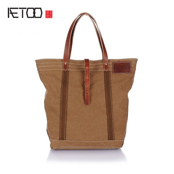aetoo canvas shoulder bag leisure male korean version of the retro art canvas bag with leather medium
aetoo canvas shoulder bag leisure male korean version of the retro art canvas bag with leather medium