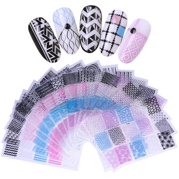 3d nail art stickers decoration tips glitter line stripes waves self adhesive transfer decals manicure decor diy tools, Black
3d nail art stickers decoration tips glitter line stripes waves self adhesive transfer decals manicure decor diy tools, Black