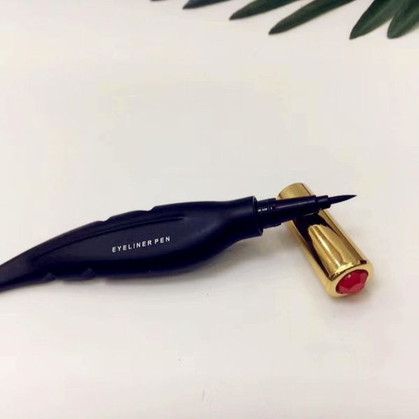 Brand m ac black liquid eyeliner pen waterproof feather hape delineador eye liner co metic makeup kit
Brand m ac black liquid eyeliner pen waterproof feather hape delineador eye liner co metic makeup kit
