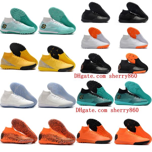 2018 mens soccer cleats Mercurial Superfly VI 360 Elite Neymar IN TF high ankle soccer shoes cr7 indoor football boots turf top quality Hot
2018 mens soccer cleats Mercurial Superfly VI 360 Elite Neymar IN TF high ankle soccer shoes cr7 indoor football boots turf top quality Hot