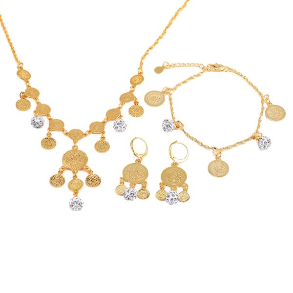 24k gold plated jewelry set ethiopian jewelry coin shamballa ball dangle 3pcs set, Silver
24k gold plated jewelry set ethiopian jewelry coin shamballa ball dangle 3pcs set, Silver