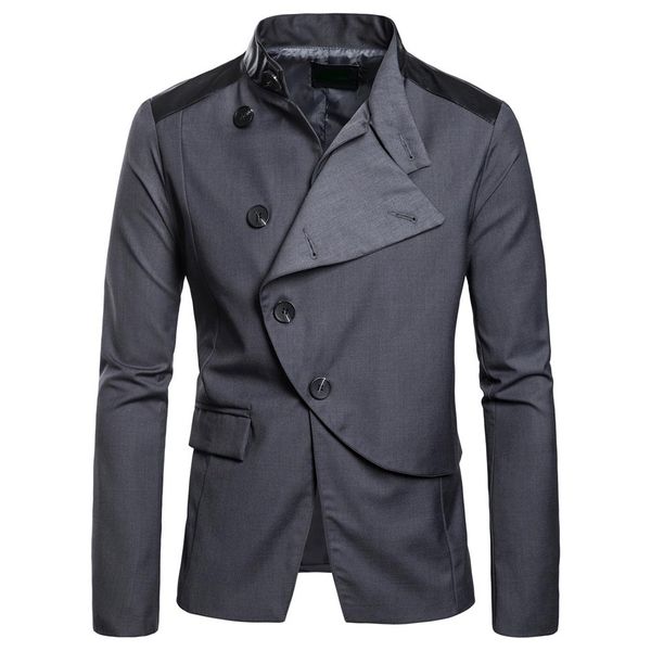 men's jacket hadsome 2018 new casual slim fit button formal suit blazer size plus fashion patchwork coat men jacket outwear, White;black
men's jacket hadsome 2018 new casual slim fit button formal suit blazer size plus fashion patchwork coat men jacket outwear, White;black
