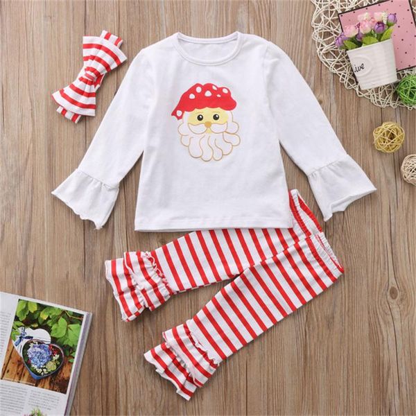 fashion christmas kids clothing set baby girls long sleeve santa claus t-shirt +striped pants legging scarf outfits set 3pcs, White
fashion christmas kids clothing set baby girls long sleeve santa claus t-shirt +striped pants legging scarf outfits set 3pcs, White