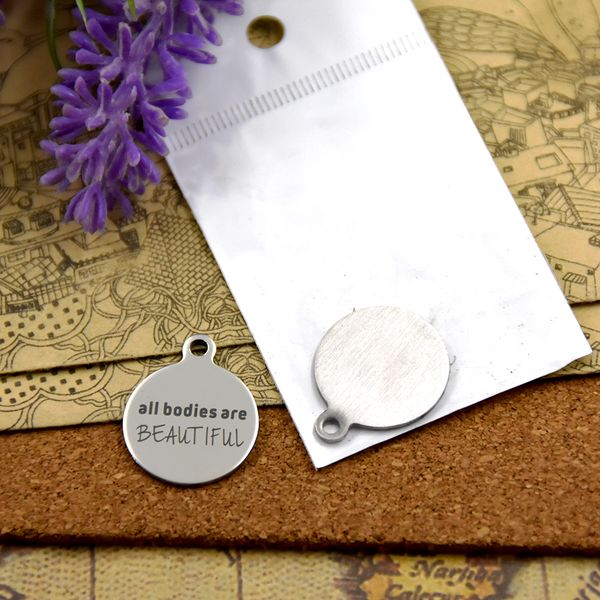 40pcs--"all bodies are beautiful"stainless steel charms more style for choosing diy charms pendants for necklace, Bronze;silver
40pcs--"all bodies are beautiful"stainless steel charms more style for choosing diy charms pendants for necklace, Bronze;silver