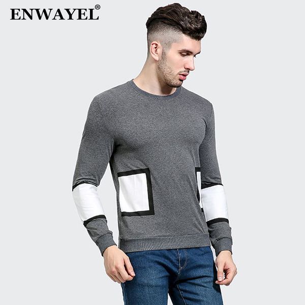 men's t-shirts enwayel 2021 autumn patchwork long sleeve t shirt men casual fashion o-neck tshirt male tees clothes brand clothing tx12, White;black
men's t-shirts enwayel 2021 autumn patchwork long sleeve t shirt men casual fashion o-neck tshirt male tees clothes brand clothing tx12, White;black