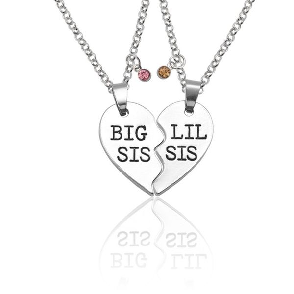 2 piece heart big sis lil sis necklace women crystal silver puzzle heart sister necklaces pendants family jewelry sisters gifts
2 piece heart big sis lil sis necklace women crystal silver puzzle heart sister necklaces pendants family jewelry sisters gifts