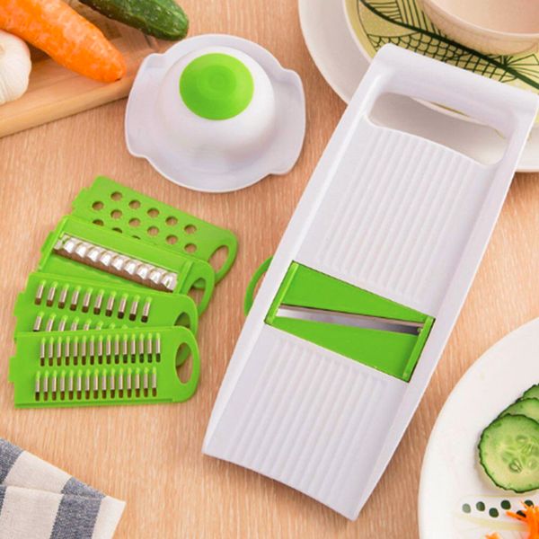 экологичный 5 в 1 многофункциональный abs slicer cutter терка регулируемая стальная лезвия овощей фрукты инструменты кухонные принадлежности
экологичный 5 в 1 многофункциональный abs slicer cutter терка регулируемая стальная лезвия овощей фрукты инструменты кухонные принадлежности