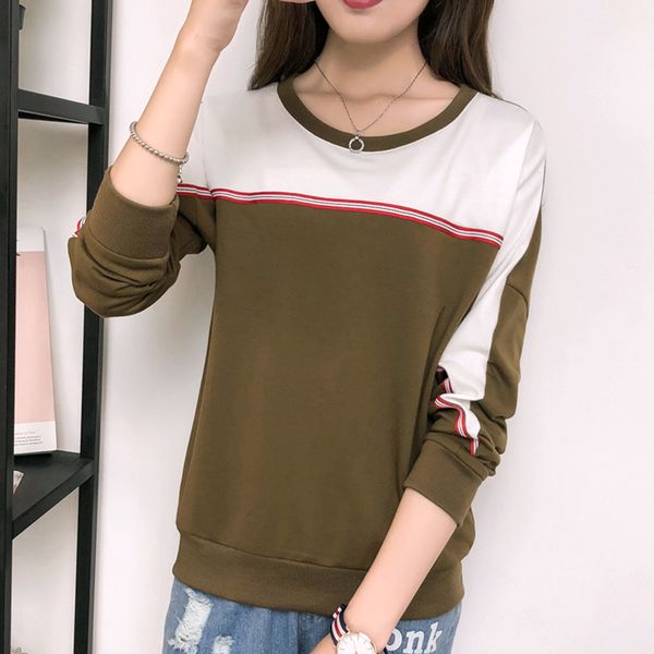 striped long sleeve t shirt women t-shirt cotton patchwork tee shirt femme white tshirt women camisetas poleras mujer 2018
striped long sleeve t shirt women t-shirt cotton patchwork tee shirt femme white tshirt women camisetas poleras mujer 2018