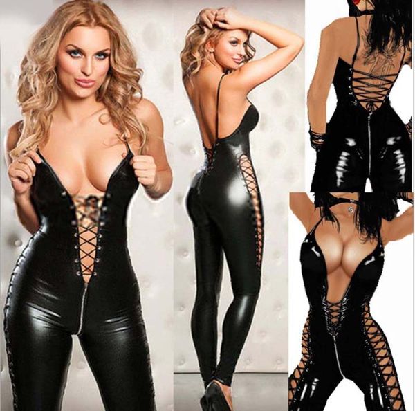 erotic underwear zipper black patent leather dress lingerie halter onesies europe and america lingerie wholesale
erotic underwear zipper black patent leather dress lingerie halter onesies europe and america lingerie wholesale