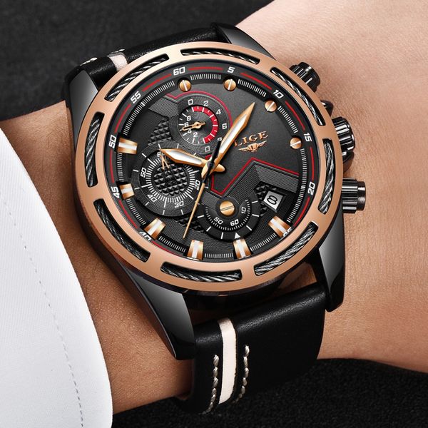 2018 lige mens watches fashion casual sport quartz watch men chronograp clock man leather business wrist watch relogio masculino, Slivery;brown
2018 lige mens watches fashion casual sport quartz watch men chronograp clock man leather business wrist watch relogio masculino, Slivery;brown