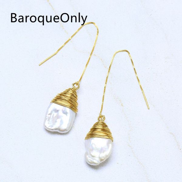 baroqueonly white petal baroque pearl dangle earrings wire wraped drop earrings 925 silver sterling vintage jewelry, Golden;silver
baroqueonly white petal baroque pearl dangle earrings wire wraped drop earrings 925 silver sterling vintage jewelry, Golden;silver