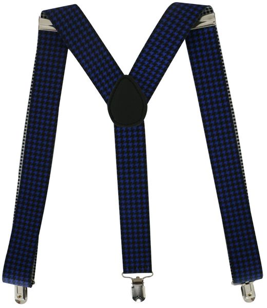 2018 new mens 3.5cm wide royal blue clip-on suspender elastic braces, Black;white
2018 new mens 3.5cm wide royal blue clip-on suspender elastic braces, Black;white