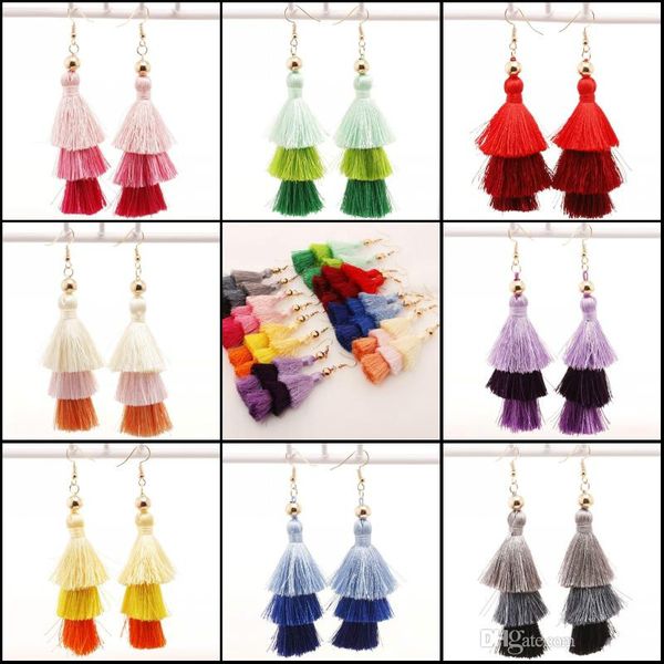 new fashion women dangle earrings bohemia long tassel earrings exaggerated multicolor jewelry 8 colors, Silver
new fashion women dangle earrings bohemia long tassel earrings exaggerated multicolor jewelry 8 colors, Silver