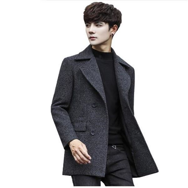 2018 men winter wool & blends coats men casual slim jackets single outwear windbreaker autumn comfortable handsome warm m-5xl, Black
2018 men winter wool & blends coats men casual slim jackets single outwear windbreaker autumn comfortable handsome warm m-5xl, Black