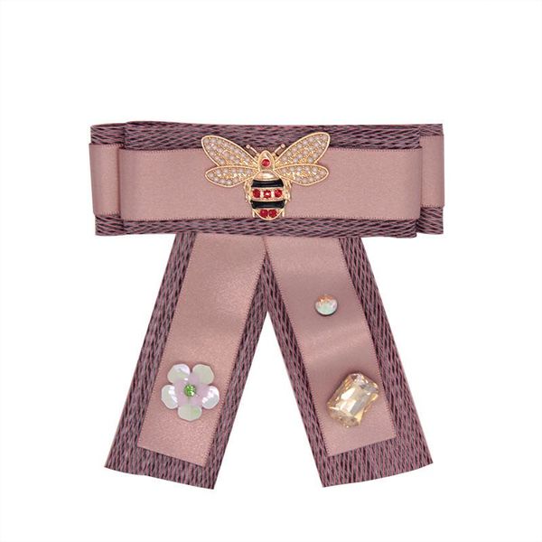 2018 new fashion bee clothing brooches flower rhinestone decoration bow tie pins cloth brooch 4 colors wholesale, Gray
2018 new fashion bee clothing brooches flower rhinestone decoration bow tie pins cloth brooch 4 colors wholesale, Gray