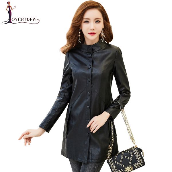 autumn jacket female pu leather coats 2018 fashion single breasted winter plus size 5xl outerwear female leather windbreaker 235, Black
autumn jacket female pu leather coats 2018 fashion single breasted winter plus size 5xl outerwear female leather windbreaker 235, Black