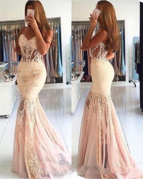 Elegant Lace Appliques 2018 Prom Dresses Long Sweetheart See Through Corset Tulle Mermaid Evening Dresses Formal Party Gowns
Elegant Lace Appliques 2018 Prom Dresses Long Sweetheart See Through Corset Tulle Mermaid Evening Dresses Formal Party Gowns