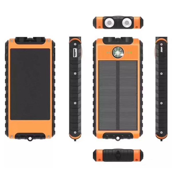 solar power bank 10000mah dual usb waterproof solar bateria externa portable charger powerbank with led light compass for smartphone
solar power bank 10000mah dual usb waterproof solar bateria externa portable charger powerbank with led light compass for smartphone