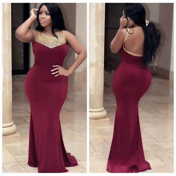 2019 scoop beaded golden sleeveless long prom dresses formal gowns mermaid sweep train evening party gowns backless slim vestidos, Black
2019 scoop beaded golden sleeveless long prom dresses formal gowns mermaid sweep train evening party gowns backless slim vestidos, Black