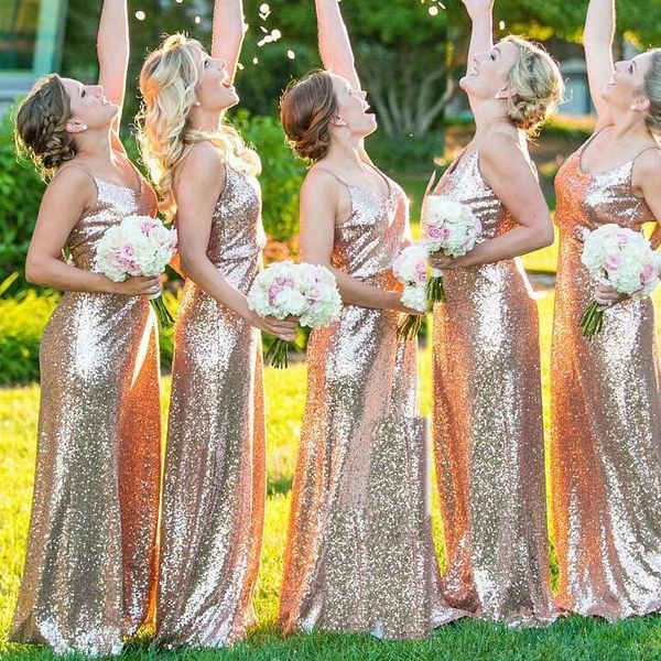 sequins champagne bridesmaid dresses 2018 v neck spaghetti straps floor length backless gold boho bridesmaid gowns, White;pink
sequins champagne bridesmaid dresses 2018 v neck spaghetti straps floor length backless gold boho bridesmaid gowns, White;pink