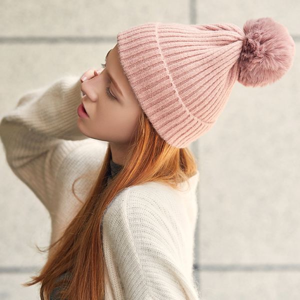 women autumn and winter hat skullies gorros casual outdoor sport bonnet angora knitted cap color hats for girls fedora hats, Blue;gray
women autumn and winter hat skullies gorros casual outdoor sport bonnet angora knitted cap color hats for girls fedora hats, Blue;gray
