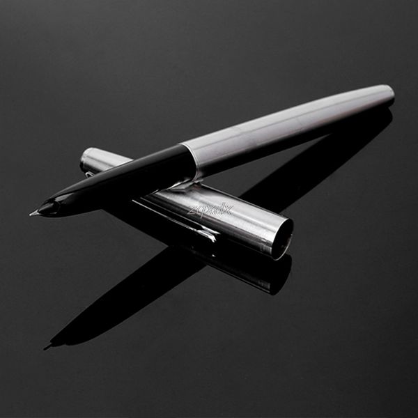 pure silver steel fountain pen with 0.38mm extra fine nib smooth writing inking pens for christmas gift z11 drop ship
pure silver steel fountain pen with 0.38mm extra fine nib smooth writing inking pens for christmas gift z11 drop ship