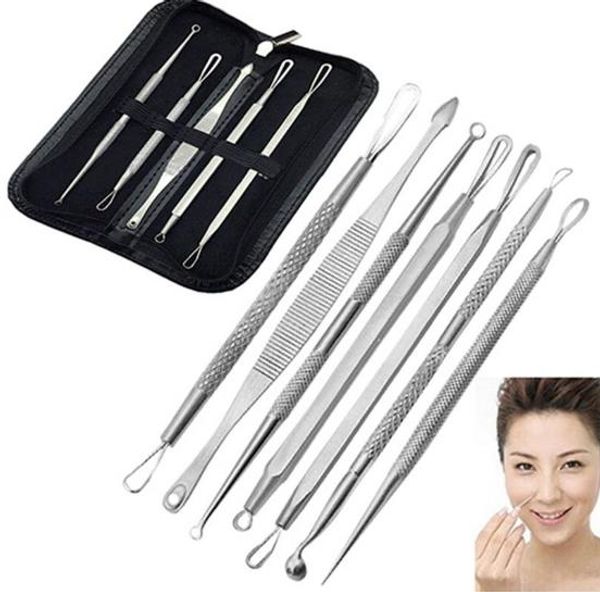 7 pcs/ set stainless steel acne blemish remover cleaner needle pimple spot extractor makeup facial face cleaning tools 
7 pcs/ set stainless steel acne blemish remover cleaner needle pimple spot extractor makeup facial face cleaning tools